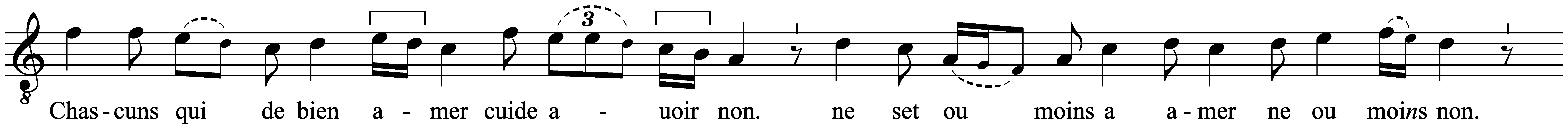 Work musical notation